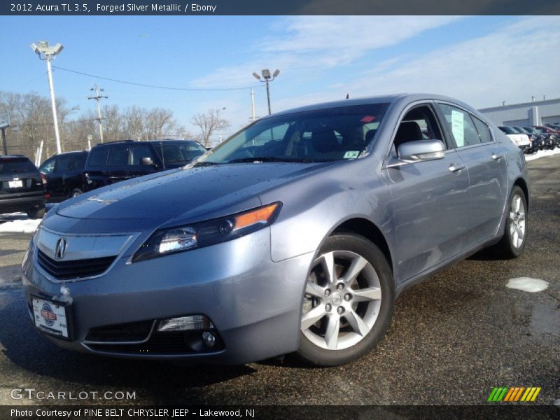 Forged Silver Metallic / Ebony 2012 Acura TL 3.5