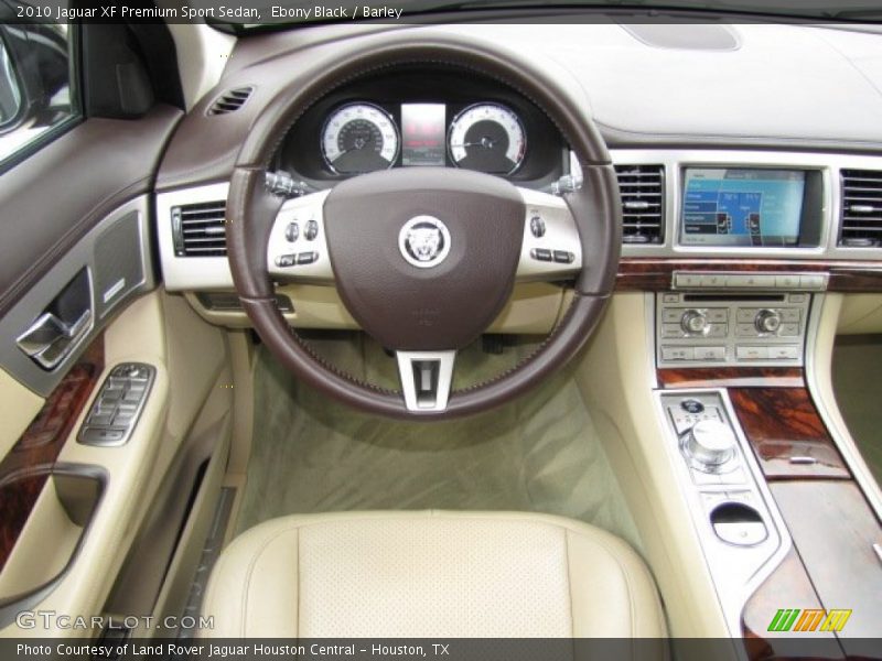 Ebony Black / Barley 2010 Jaguar XF Premium Sport Sedan