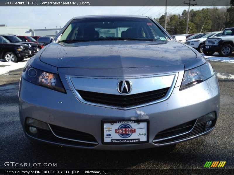 Forged Silver Metallic / Ebony 2012 Acura TL 3.5