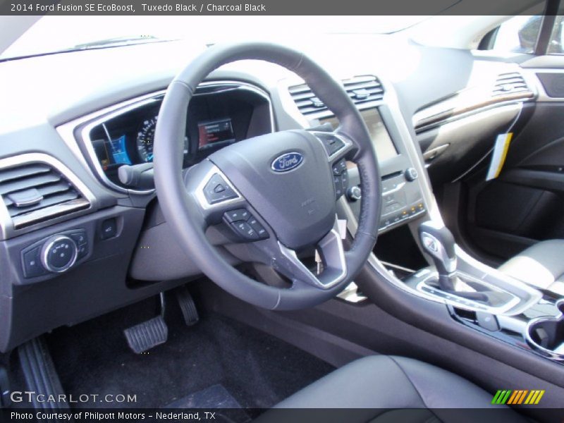 Tuxedo Black / Charcoal Black 2014 Ford Fusion SE EcoBoost