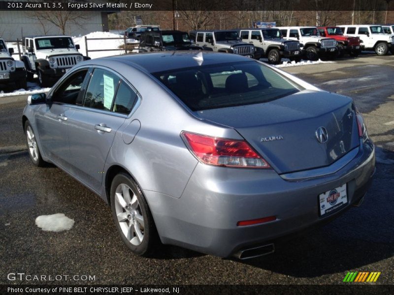 Forged Silver Metallic / Ebony 2012 Acura TL 3.5