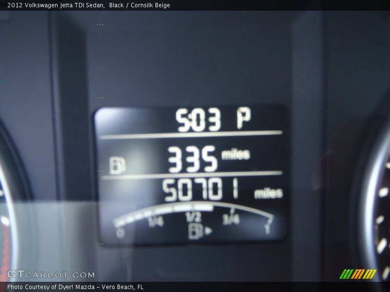 Black / Cornsilk Beige 2012 Volkswagen Jetta TDI Sedan