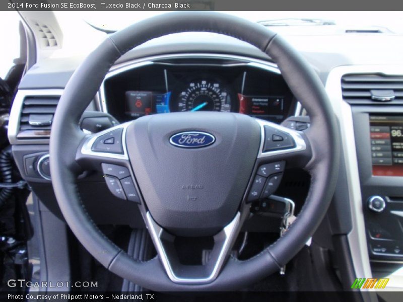 Tuxedo Black / Charcoal Black 2014 Ford Fusion SE EcoBoost
