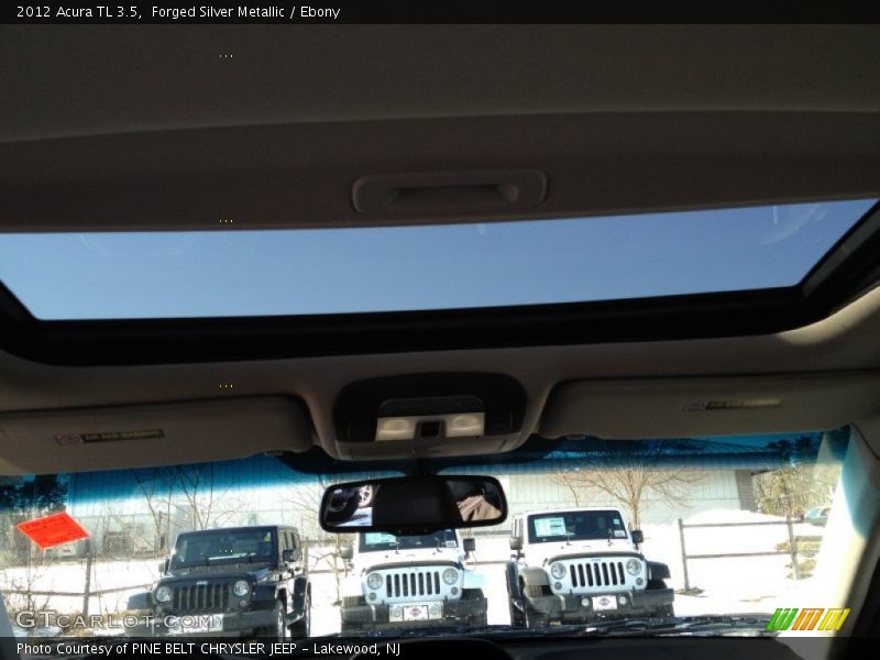 Forged Silver Metallic / Ebony 2012 Acura TL 3.5