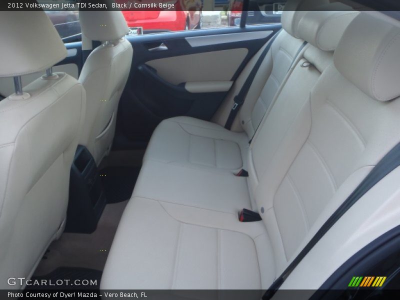 Black / Cornsilk Beige 2012 Volkswagen Jetta TDI Sedan