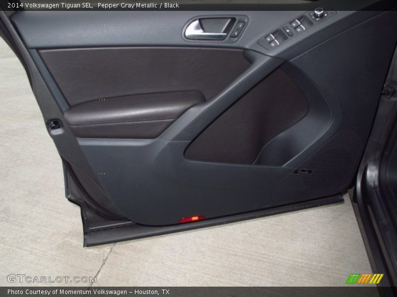 Pepper Gray Metallic / Black 2014 Volkswagen Tiguan SEL
