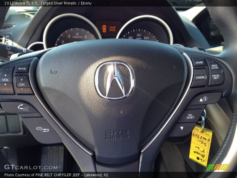 Forged Silver Metallic / Ebony 2012 Acura TL 3.5