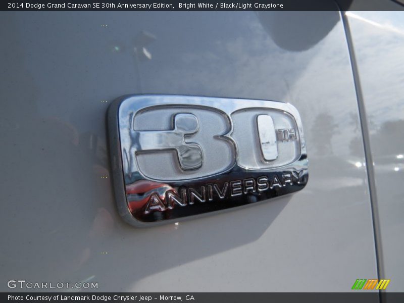 Bright White / Black/Light Graystone 2014 Dodge Grand Caravan SE 30th Anniversary Edition