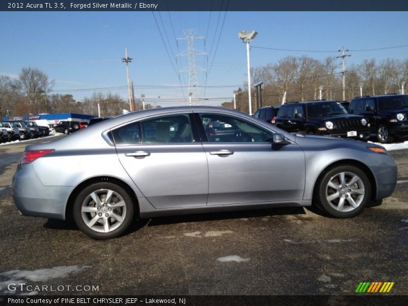 Forged Silver Metallic / Ebony 2012 Acura TL 3.5