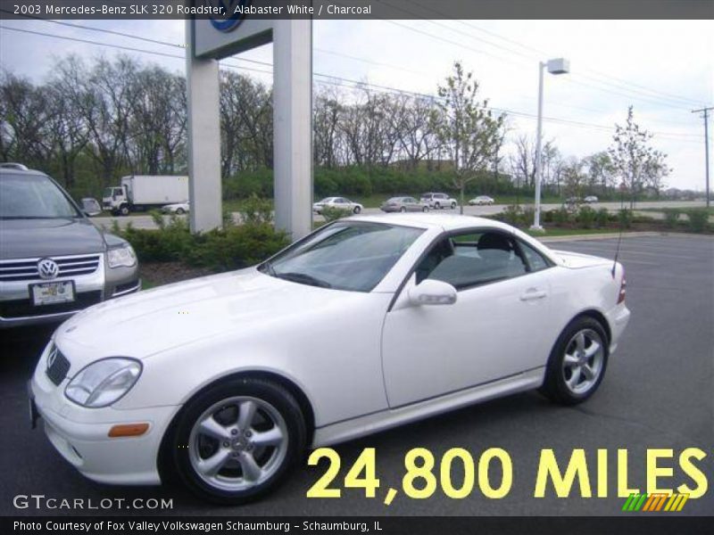 Alabaster White / Charcoal 2003 Mercedes-Benz SLK 320 Roadster