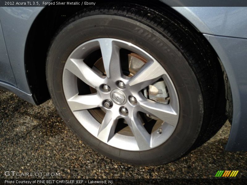 Forged Silver Metallic / Ebony 2012 Acura TL 3.5