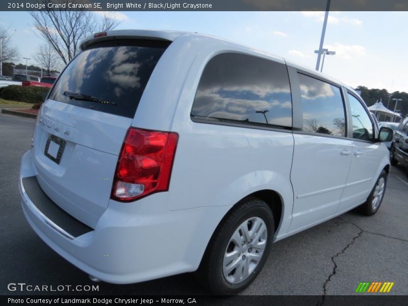 Bright White / Black/Light Graystone 2014 Dodge Grand Caravan SE