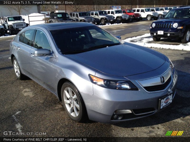 Forged Silver Metallic / Ebony 2012 Acura TL 3.5