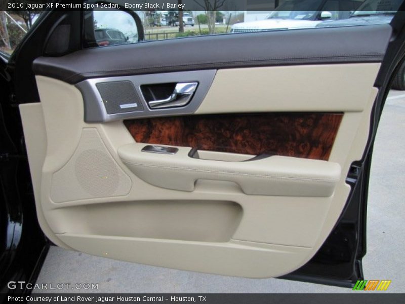 Ebony Black / Barley 2010 Jaguar XF Premium Sport Sedan