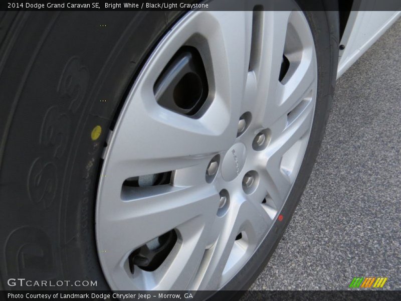 Bright White / Black/Light Graystone 2014 Dodge Grand Caravan SE