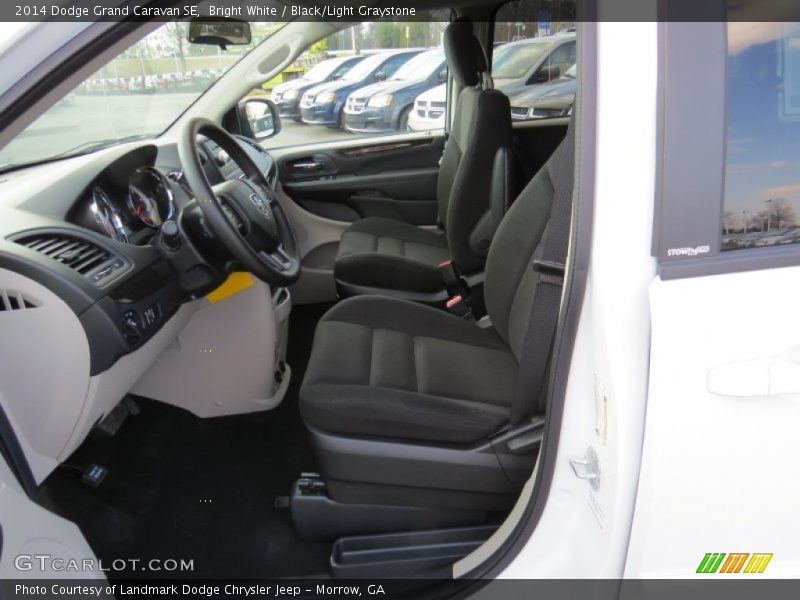 Bright White / Black/Light Graystone 2014 Dodge Grand Caravan SE