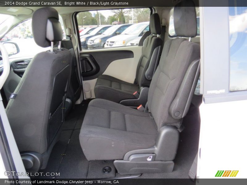 Bright White / Black/Light Graystone 2014 Dodge Grand Caravan SE