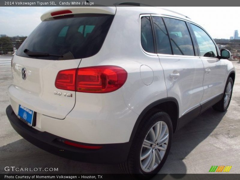 Candy White / Beige 2014 Volkswagen Tiguan SEL