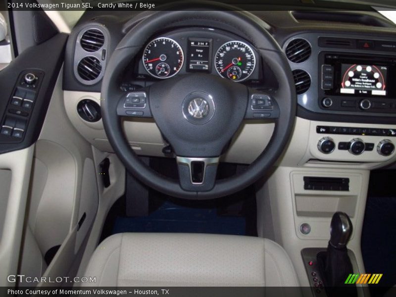 Candy White / Beige 2014 Volkswagen Tiguan SEL