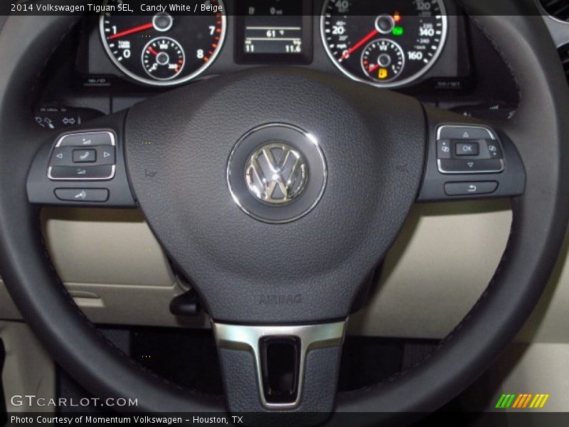 Candy White / Beige 2014 Volkswagen Tiguan SEL