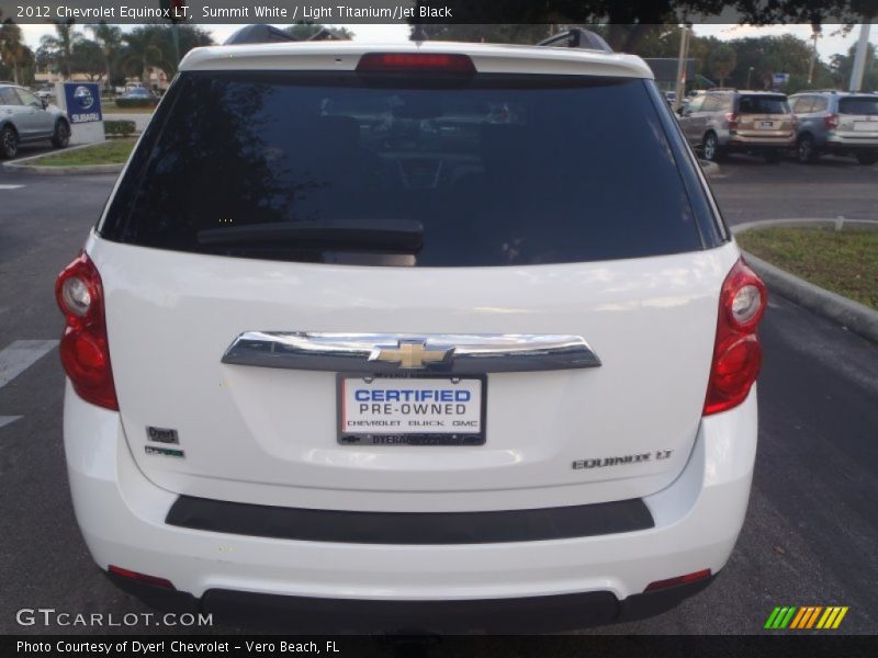 Summit White / Light Titanium/Jet Black 2012 Chevrolet Equinox LT