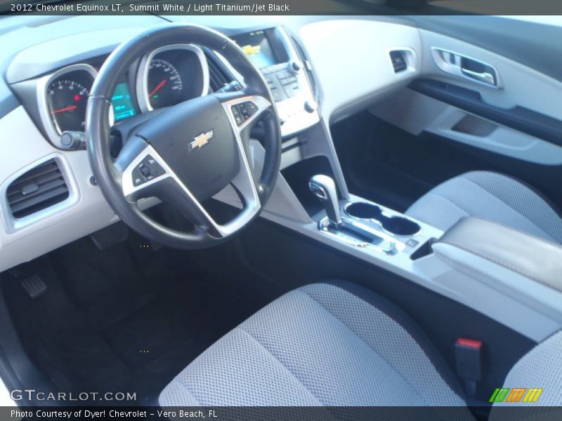 Summit White / Light Titanium/Jet Black 2012 Chevrolet Equinox LT