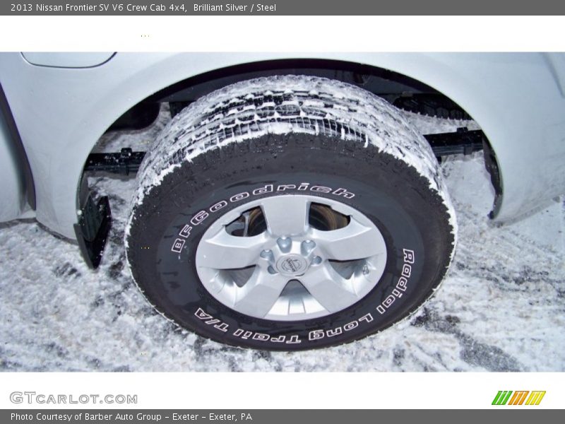 Brilliant Silver / Steel 2013 Nissan Frontier SV V6 Crew Cab 4x4
