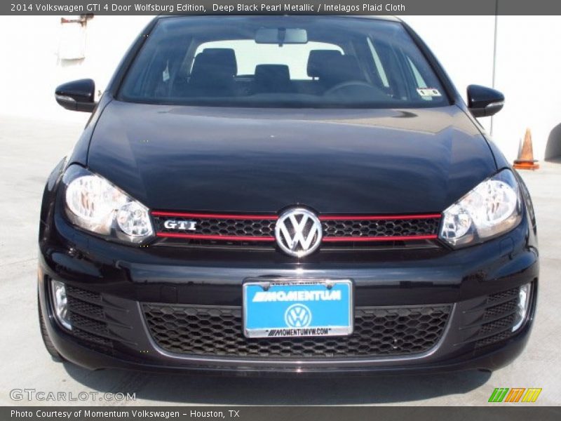 Deep Black Pearl Metallic / Intelagos Plaid Cloth 2014 Volkswagen GTI 4 Door Wolfsburg Edition