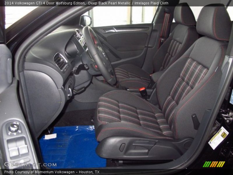 Deep Black Pearl Metallic / Intelagos Plaid Cloth 2014 Volkswagen GTI 4 Door Wolfsburg Edition