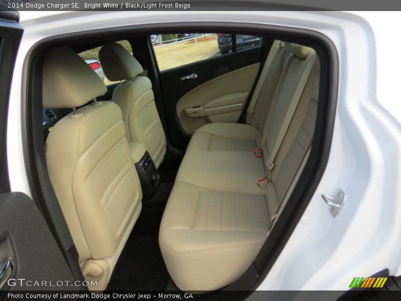 Bright White / Black/Light Frost Beige 2014 Dodge Charger SE