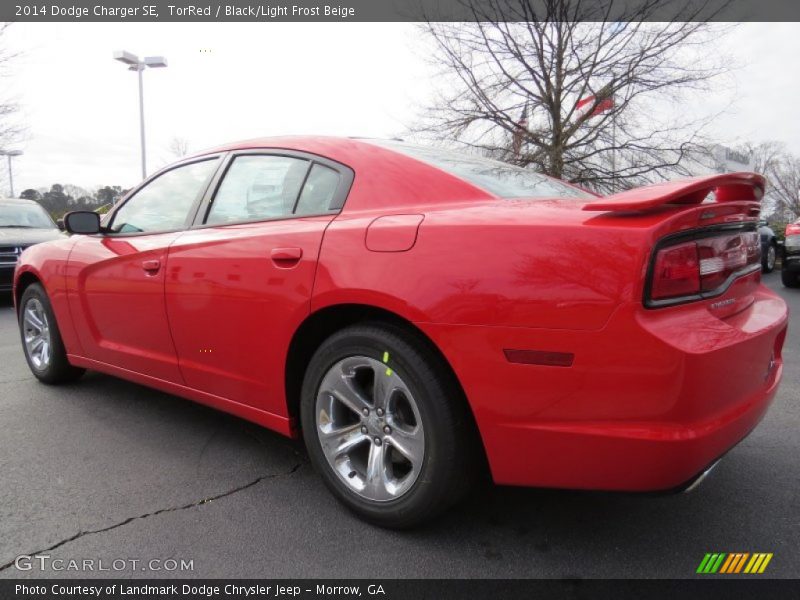 TorRed / Black/Light Frost Beige 2014 Dodge Charger SE