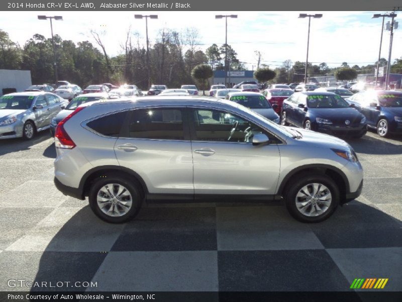 Alabaster Silver Metallic / Black 2014 Honda CR-V EX-L AWD