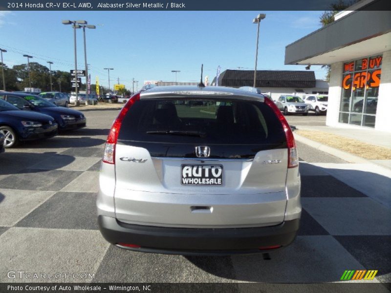 Alabaster Silver Metallic / Black 2014 Honda CR-V EX-L AWD