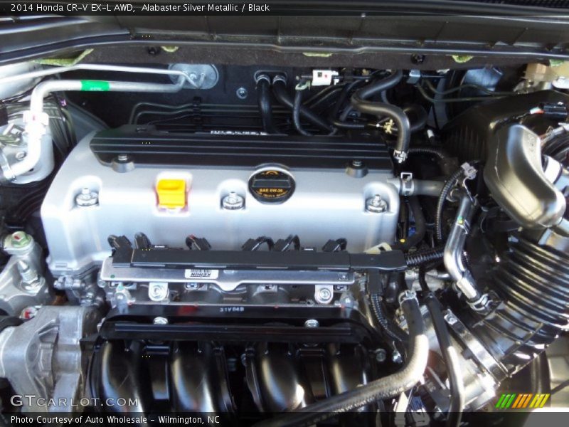 Alabaster Silver Metallic / Black 2014 Honda CR-V EX-L AWD