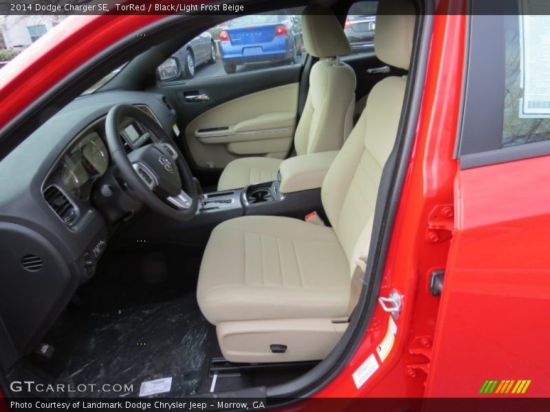 TorRed / Black/Light Frost Beige 2014 Dodge Charger SE