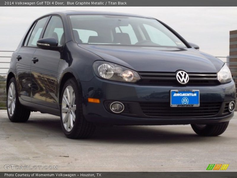 Blue Graphite Metallic / Titan Black 2014 Volkswagen Golf TDI 4 Door