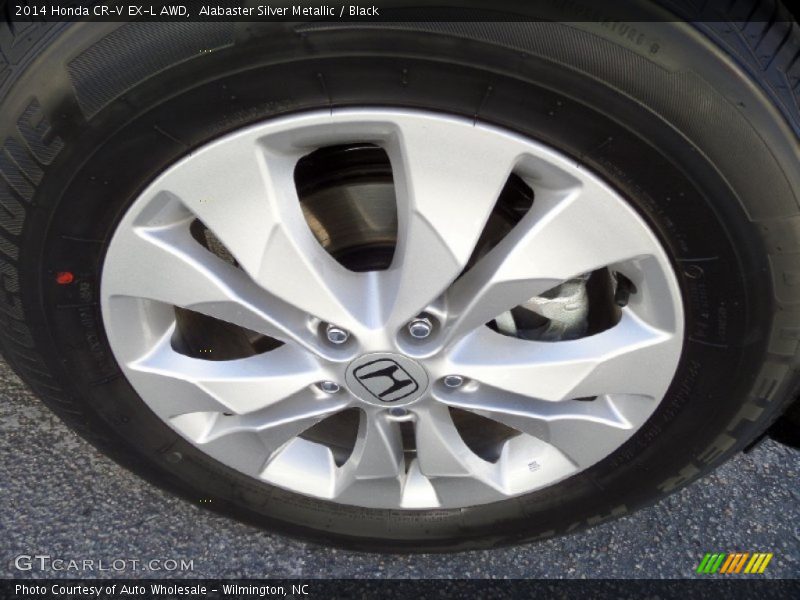 Alabaster Silver Metallic / Black 2014 Honda CR-V EX-L AWD