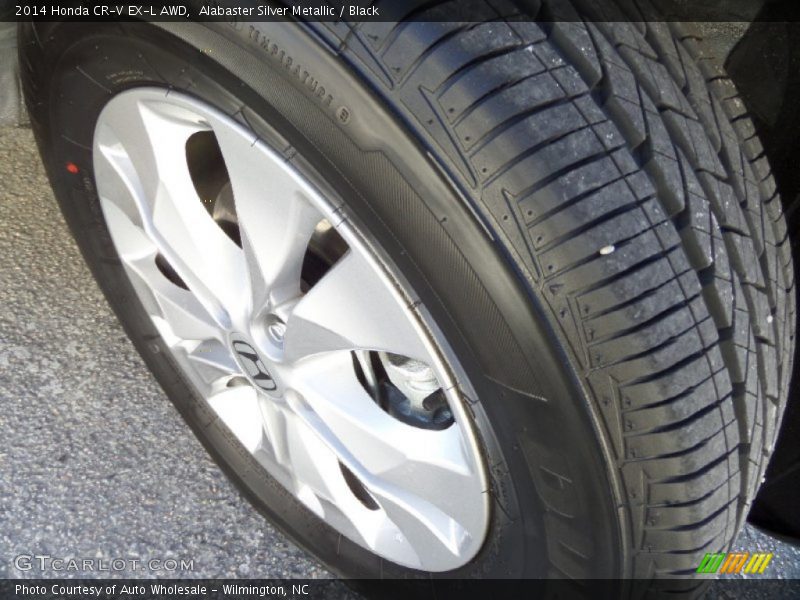 Alabaster Silver Metallic / Black 2014 Honda CR-V EX-L AWD