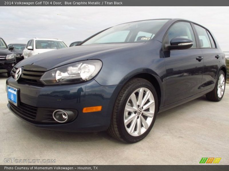 Blue Graphite Metallic / Titan Black 2014 Volkswagen Golf TDI 4 Door