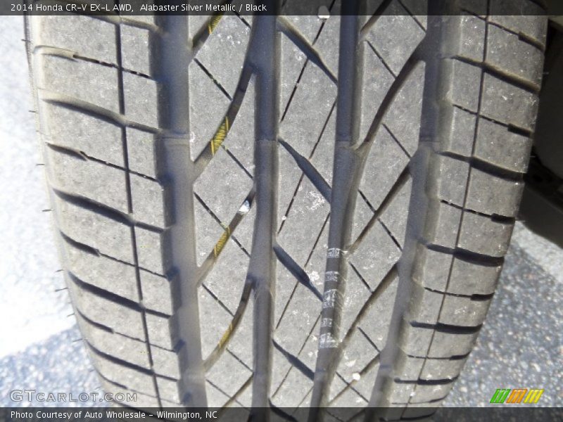Alabaster Silver Metallic / Black 2014 Honda CR-V EX-L AWD