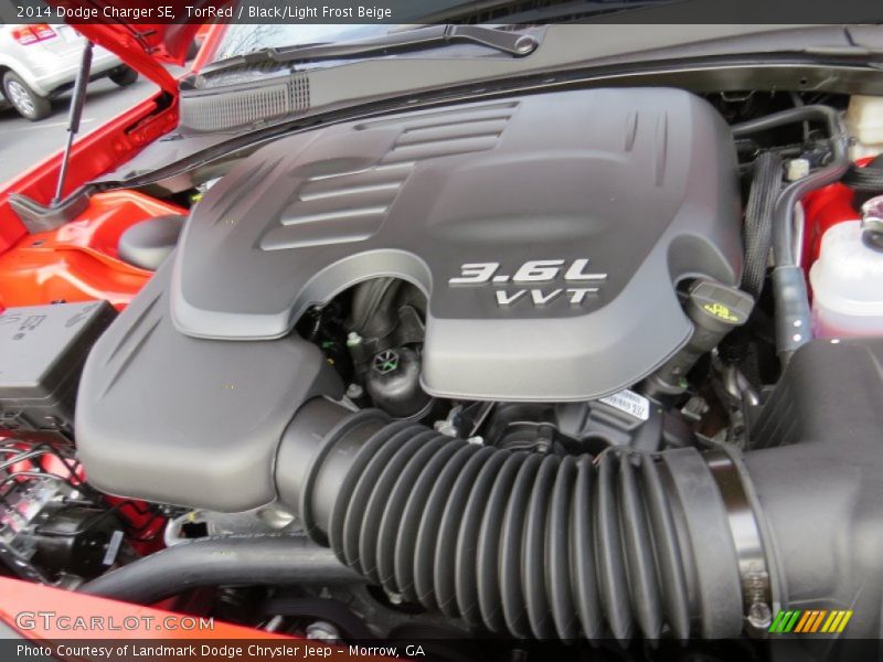 TorRed / Black/Light Frost Beige 2014 Dodge Charger SE