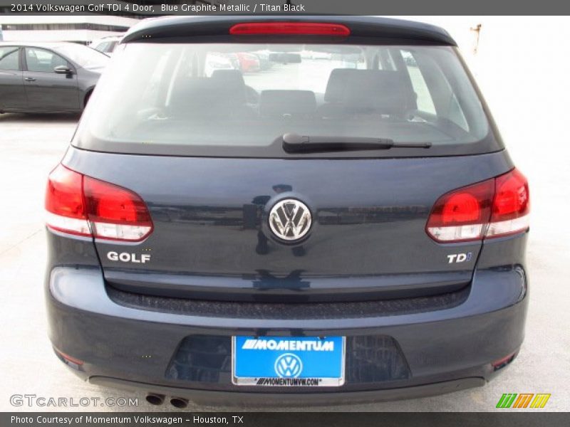 Blue Graphite Metallic / Titan Black 2014 Volkswagen Golf TDI 4 Door