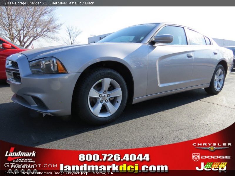 Billet Silver Metallic / Black 2014 Dodge Charger SE