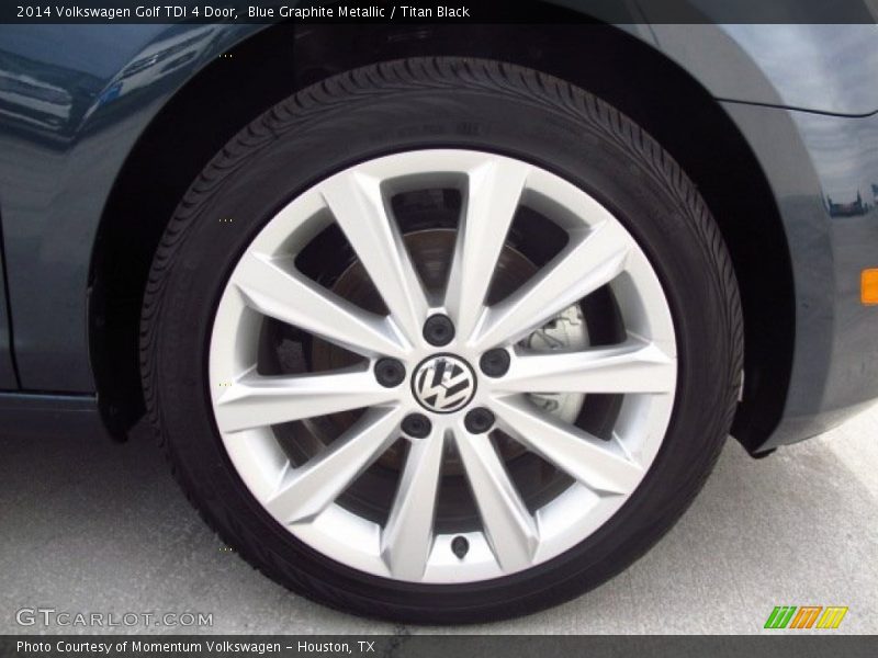 Blue Graphite Metallic / Titan Black 2014 Volkswagen Golf TDI 4 Door