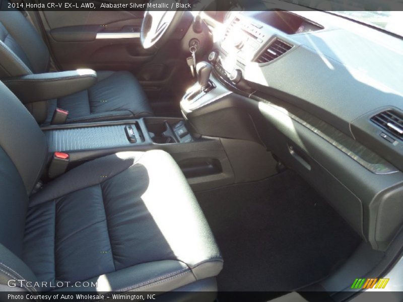 Alabaster Silver Metallic / Black 2014 Honda CR-V EX-L AWD