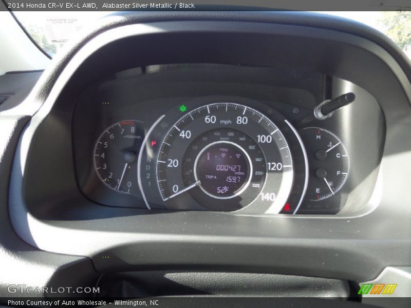 Alabaster Silver Metallic / Black 2014 Honda CR-V EX-L AWD