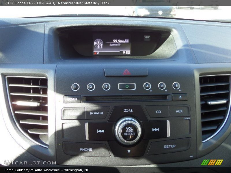 Alabaster Silver Metallic / Black 2014 Honda CR-V EX-L AWD