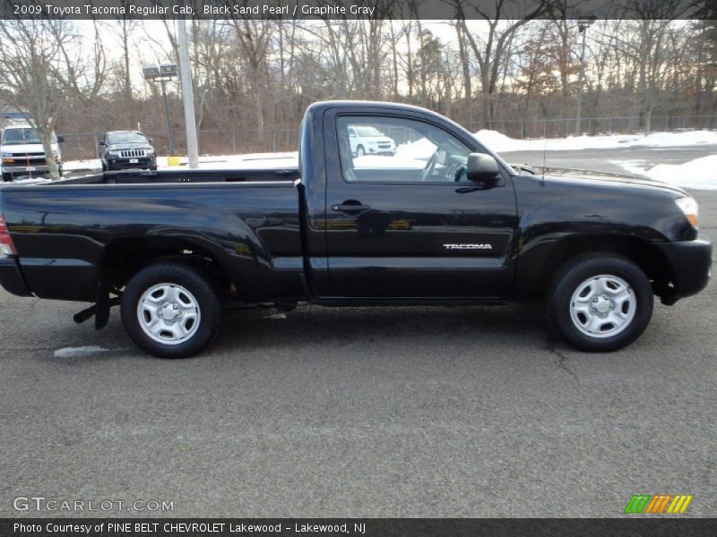 Black Sand Pearl / Graphite Gray 2009 Toyota Tacoma Regular Cab