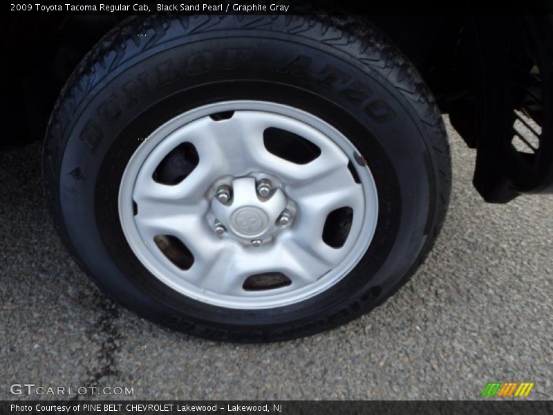 Black Sand Pearl / Graphite Gray 2009 Toyota Tacoma Regular Cab