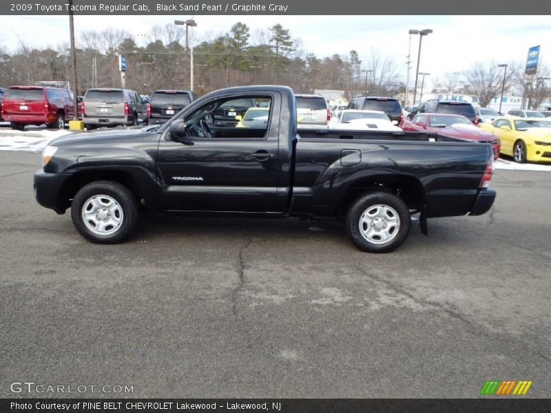 Black Sand Pearl / Graphite Gray 2009 Toyota Tacoma Regular Cab
